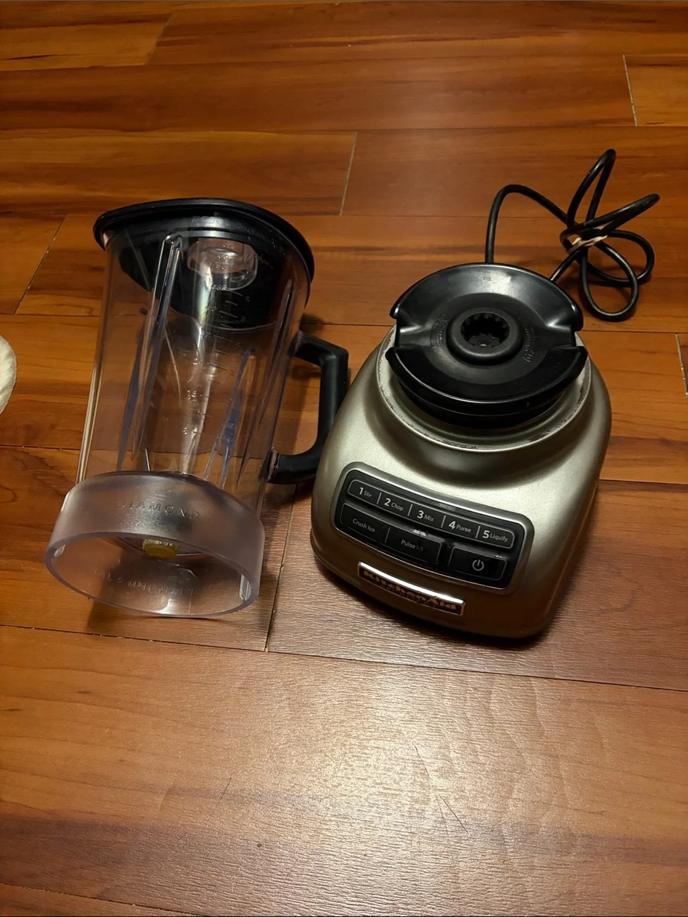 KitchenAid Blender with Base in Metallic Gold and Black